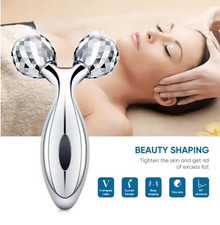 3D Facial Roller Massager Y-Shape Face Lift Slimming Tightening Skin Tool