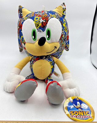 Sonic The Hedgehog Sticker Bomb 18'' Plush Brand New Official SEGA