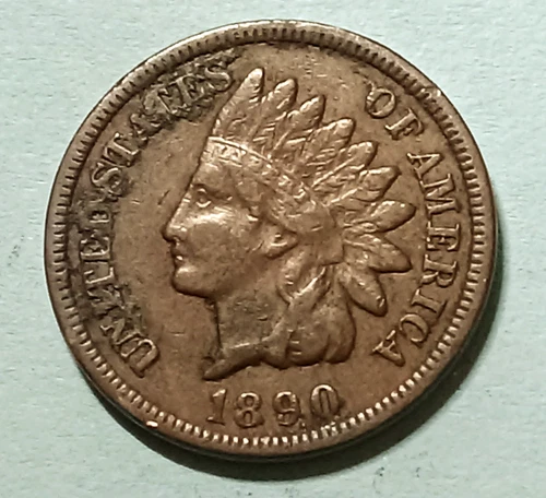 1890 Indian Head Cent — photo from the most recent tracked eBay sale
