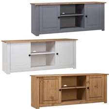 TV Schrank Kiefer Massivholz Fernsehschrank Tisch Möbel 120x 40 x 50 cm Lowboard