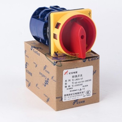 NEW ONE Switch Power Cut-off LW26GS-63/04-2 63A Small Machine Load Disconnect *b