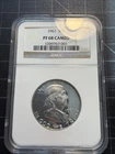 USA Silver Franklin Half Dollar 1961 Proof 68 Cameo NGC