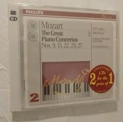 Mozart Great Piano Concertos Vol 2 Alfred Brendel Philips Duo 2-CD Sealed OOP