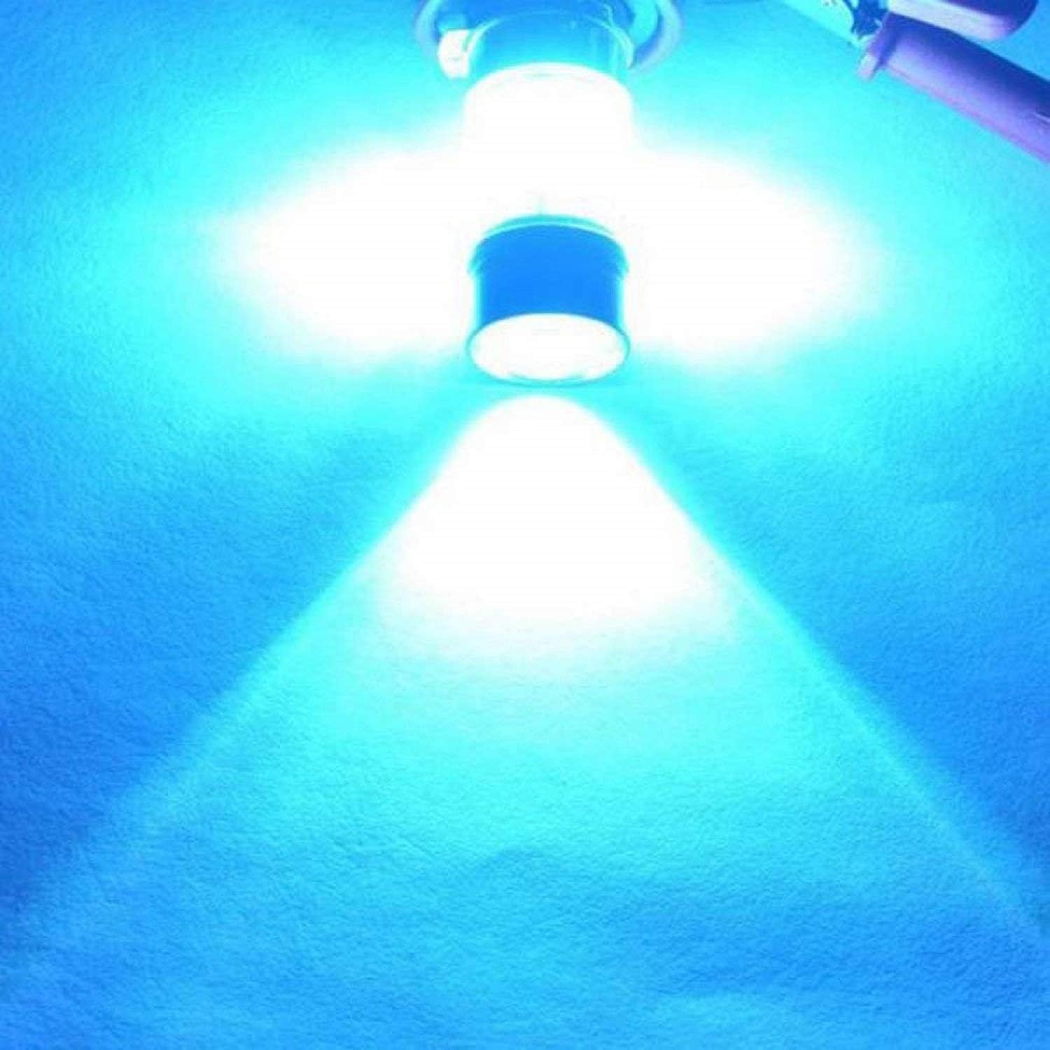 LED H1 Ice Blue 12v-24v Luci Fendinebbia Show Tuning Blu Ghiaccio Auto Camion - Miniatura 3