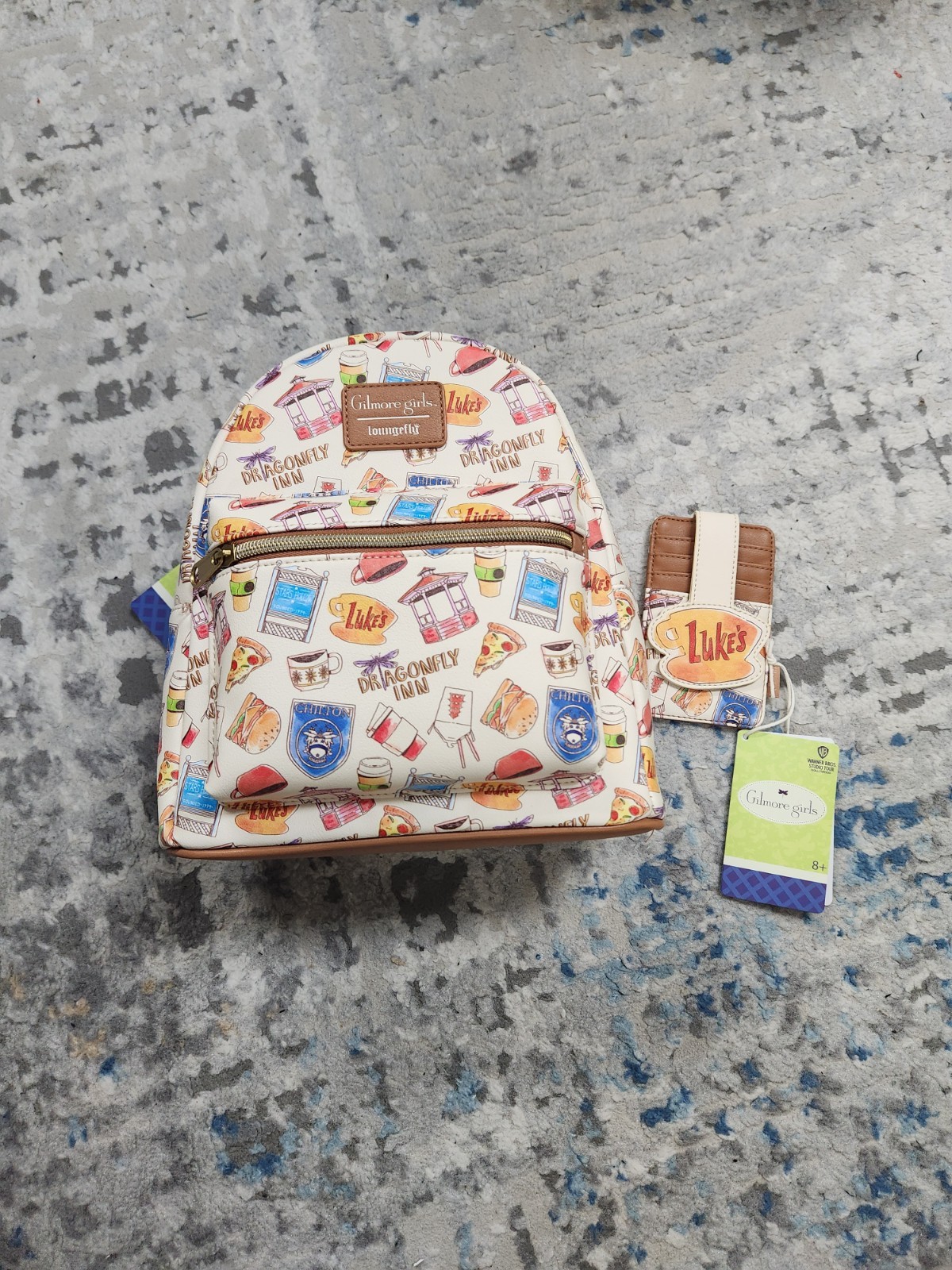 Loungefly Gilmore Girls Mini Backpack with Matching Cardholder