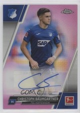 Christoph Baumgartner Chrome Bundesliga 2021 Pink Refractor /75 Auto