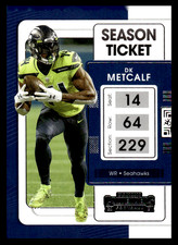 2021 Panini Contenders DK Metcalf #86 Seattle Seahawks Season Ticket Football
