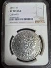 1892 P Silver Morgan Dollar $1 US Coin NGC XF Details #8436895-001 - 90% Silver