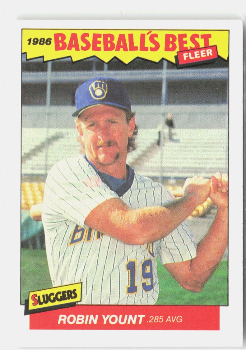 1986 Fleer Baseball's Best Sluggers vs. Pitchers #44 Robin Yount
