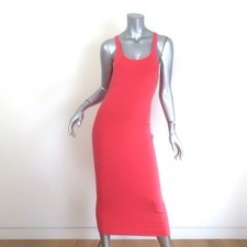 A.L.C. Chase Midi Tank Dress Salmon Stretch Knit Size Medium