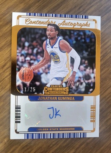 2022-23 Panini Contenders Jonathan Kuminga SP Auto Autographs Bronze #11/25