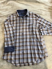 Mens Bugatchi Long Sleeve Shirt XL Never Worn 200 Retail