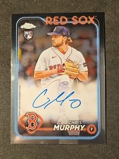 2024 Topps Chrome Chris Murphy Rookie RC Base Auto Boston RED SOX