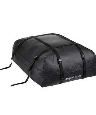 Amazon Basics Rooftop Cargo Carrier Bag, Black, 15 Cubic Feet