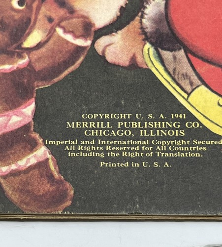 1941 Merrill-3 kleine KÄTZCHEN-Peter HASE-SAMBO-Kinder AUFKLEBER Bk WW2 Ära - Bild 9 von 16