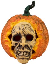 EUROPALMS Halloween Totenkopf-K&uuml;rbis, 26cm