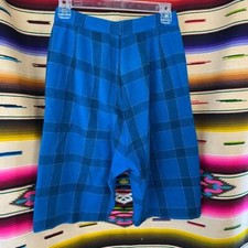 1950s High Waisted Vintage Blue Shorts