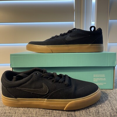 Nike SB Charge Canvas Black Sneaker Shoes Sz Mens New