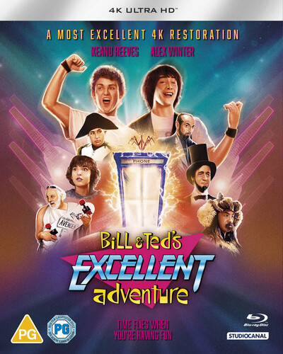 Bill & Ted's Excellent Adventure Blu-ray (2020) Keanu Reeves, Herek (DIR) cert - Picture 1 of 2