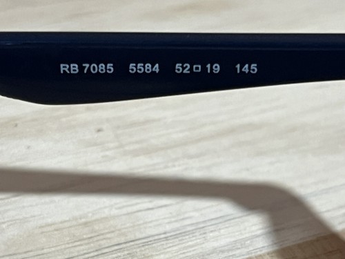 Awesome Ray Ban RB 7085 5584 52 19 145 London Blue Eyeglass Frames Used READ! - Picture 4 of 11