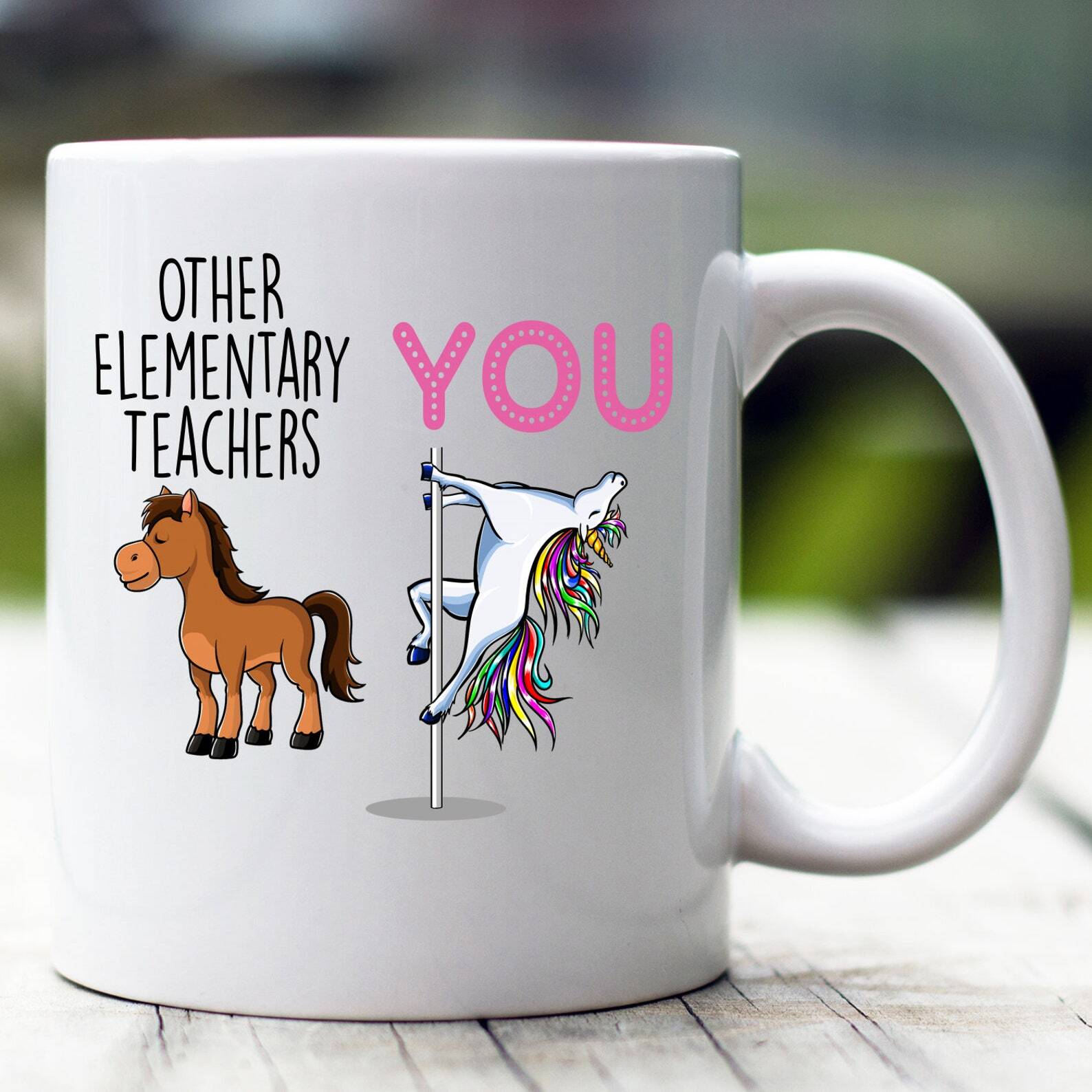 Elementary Teacher Gift Elementary Teacher Mug Elementary Teacher Funny Unicorn