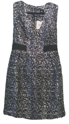 NWT ASOS Womens M 10 Holiday Party Cut-Out Sleeveless Dress Black White Print | eBay NWT ASOS Womens M 10 Holiday Party Cut-Out Sleeveless Dress Black White Print | eBay