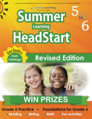 Summer Learning HeadStart, Grade 5 to 6: Fun Activities - Paperback NEW Headstar