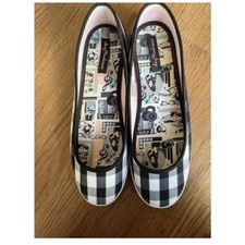 Fred Perry Amy Winehouse jukebox collection gingham pumps/flats UK 6 Rare Fab 💘