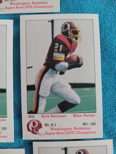 Lot 6x 1983 Frito Lay Washington Redskins Police Mike Nelms #5 - Bild 3 von 7