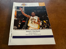 2012 Los Angeles Lakers NBA Playoff Basketball Ticket Booklet Kobe Bryant