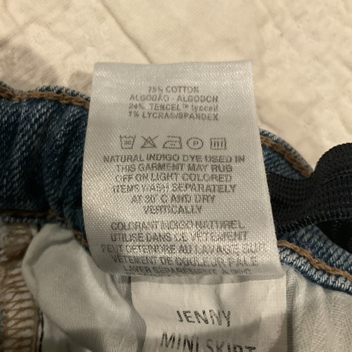 DL1961 Girl's Jenny Mini Jean Skirt Denim Twilight Star Size 4T Toddler kids - Picture 8 of 10