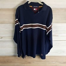 Tommy Hilfiger Men's Navy Blue Long Sleeve Sweater Size Medium NWT
