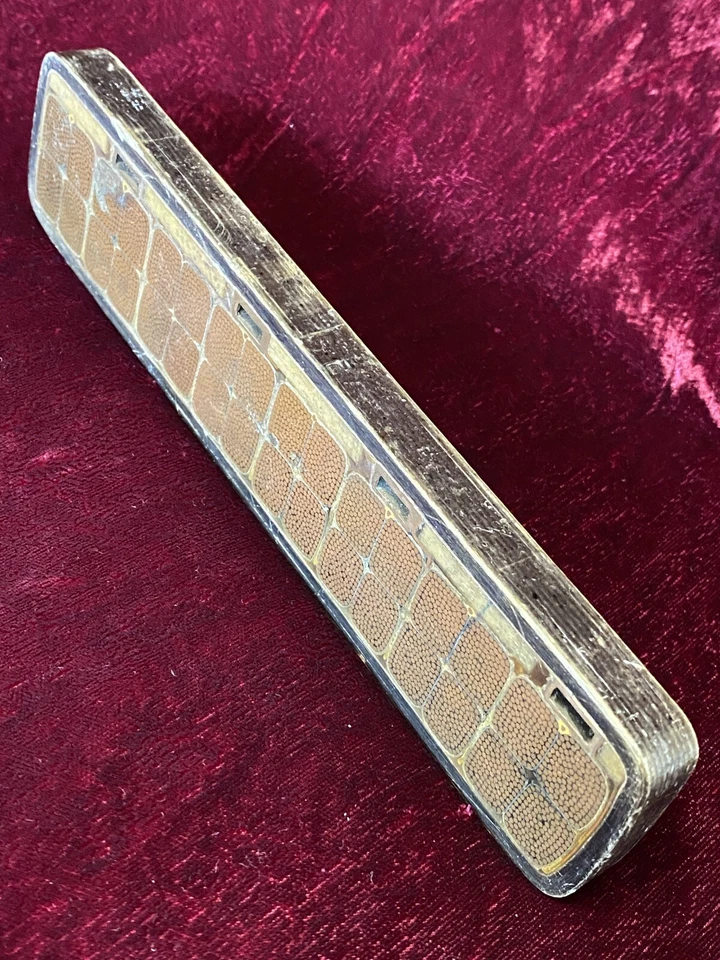 明治时代古董日本武士剑 Whetstone 杆刀片磨刀器 — 第 4/4 张图片