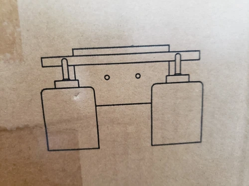 HomePlace  128521CH-449, Greyson Clear Seeded Glass Bathroom Vanity 2-Light, Chr - Picture 2 of 4