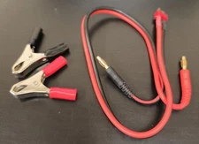 Deans Male to 4mm Bullet Banana Plug Alligator Clip Charge Cable Conversion Wire