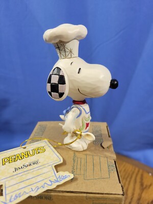 Jim Shore Peanuts Snoopy Chef Mini Figurine 6010120 NIB