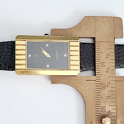 Ladies Vintage CONCORD 18K Yellow Gold & Diamond Winding Watch | eBay