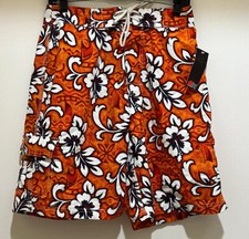 DA HUI HAWAII Board Shorts Swim Trunks Poly Hawaiian Print - Brand NEW