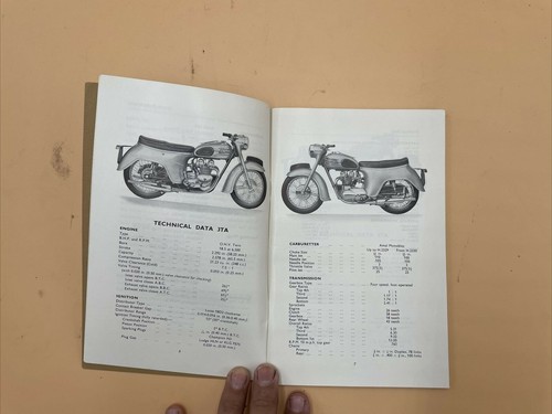 1958 TRIUMPH INSTRUCTION MANUAL TWENTY ONE 3TA 350 SPEED TWIN 5TA TIGER 100 500 - Bild 2 von 9