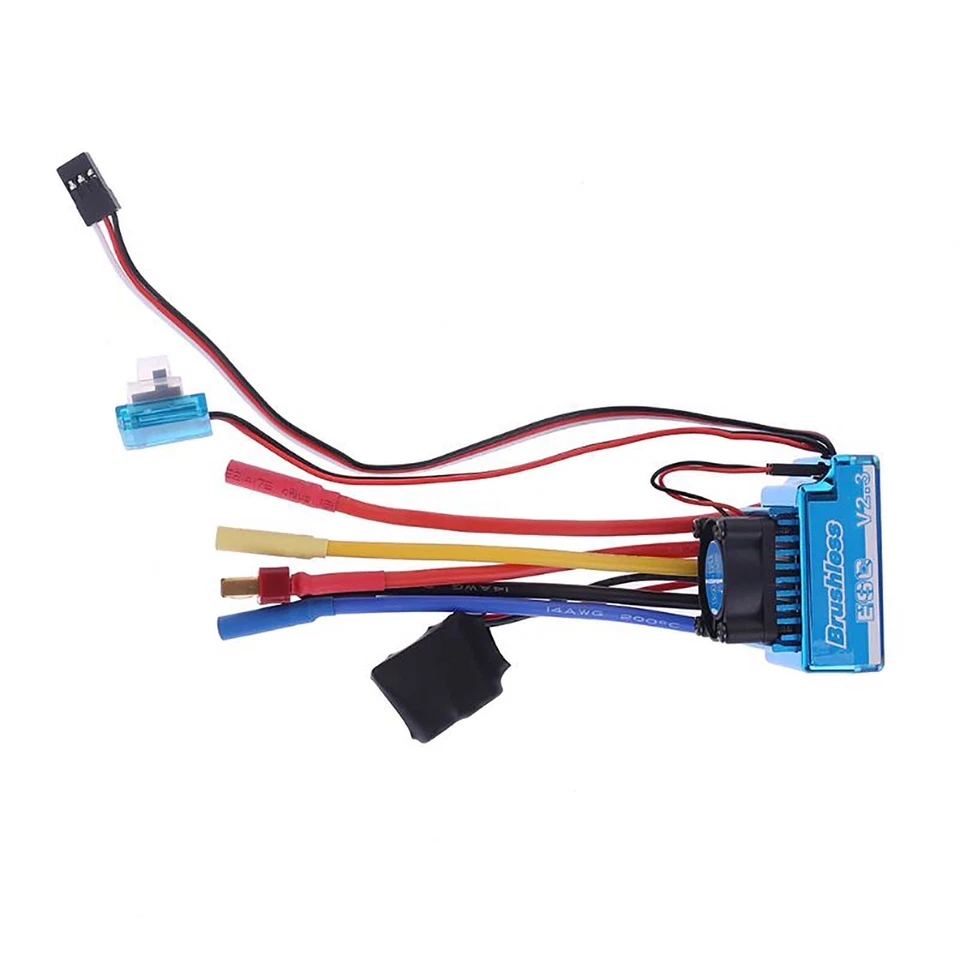 120A ESC Brushless Speed Controller ESC for 1/8 1/10 1/12 RC Climbing Car H1U4 - Image 2 of 4