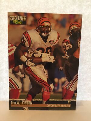 1995 Classic Pro Line Football #242 Cincinnati Bengals Dan Wilkinson