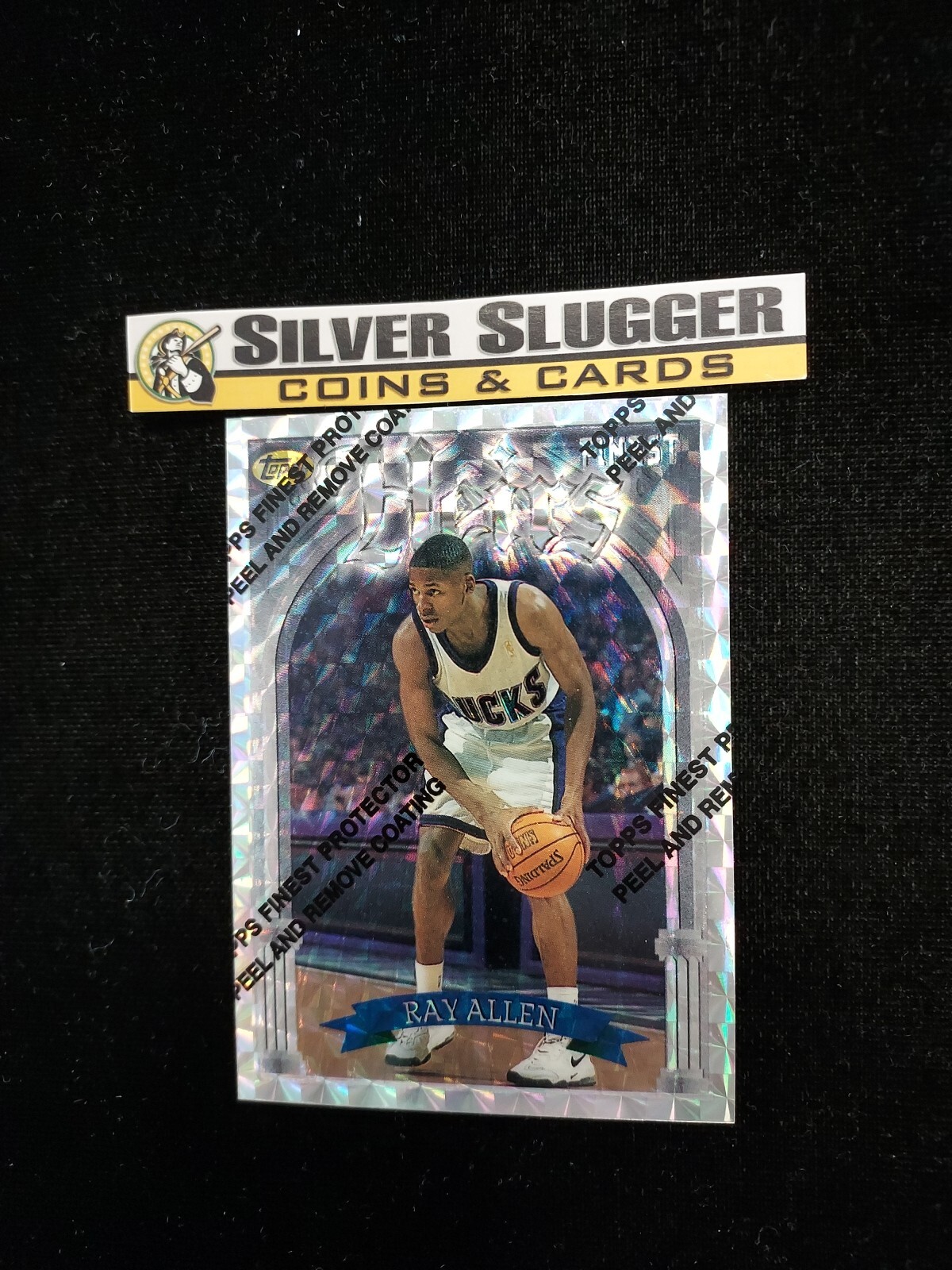 1996-97 Ray Allen Topps Finest Heirs Refractor #252 Theme H23 Uncommon RC Bucks