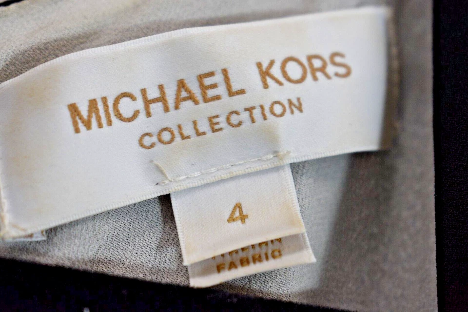 Mameluco para mujer Michael Kors negro floral de seda italiana crepé talla 4 en oferta sn Foto 3 de 4