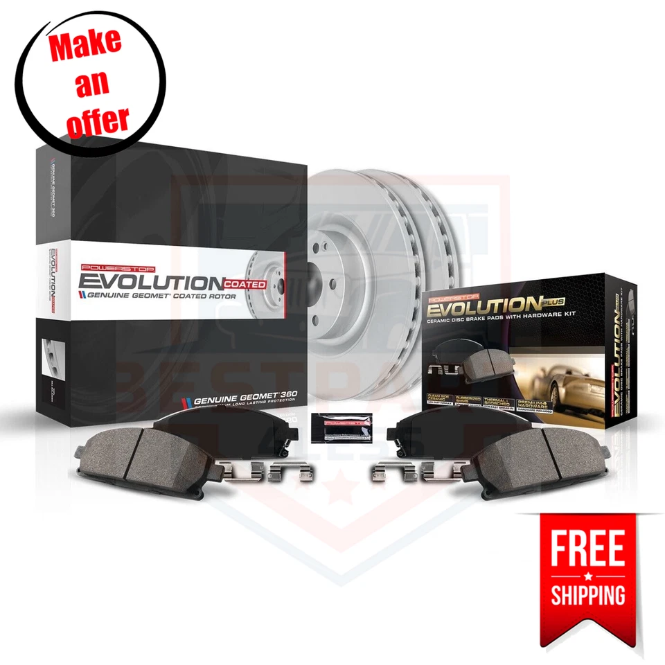 Powerstop CRK4657 Brake Disc and Pad Kit front for 2009-2017 Chevrolet Traverse Foto 2 de 4