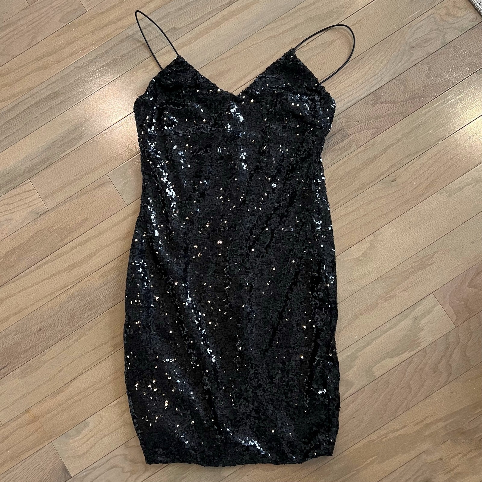 Mind Code Black Sequined Bodycon  Woman Dress - image 2