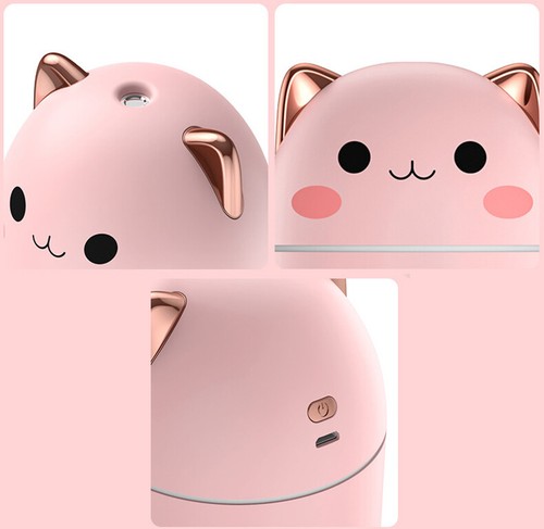 250ML ABS Air Humidifier Cute Kawaiil Aroma Diffuser With Night Light Cool Mist - Picture 2 of 11