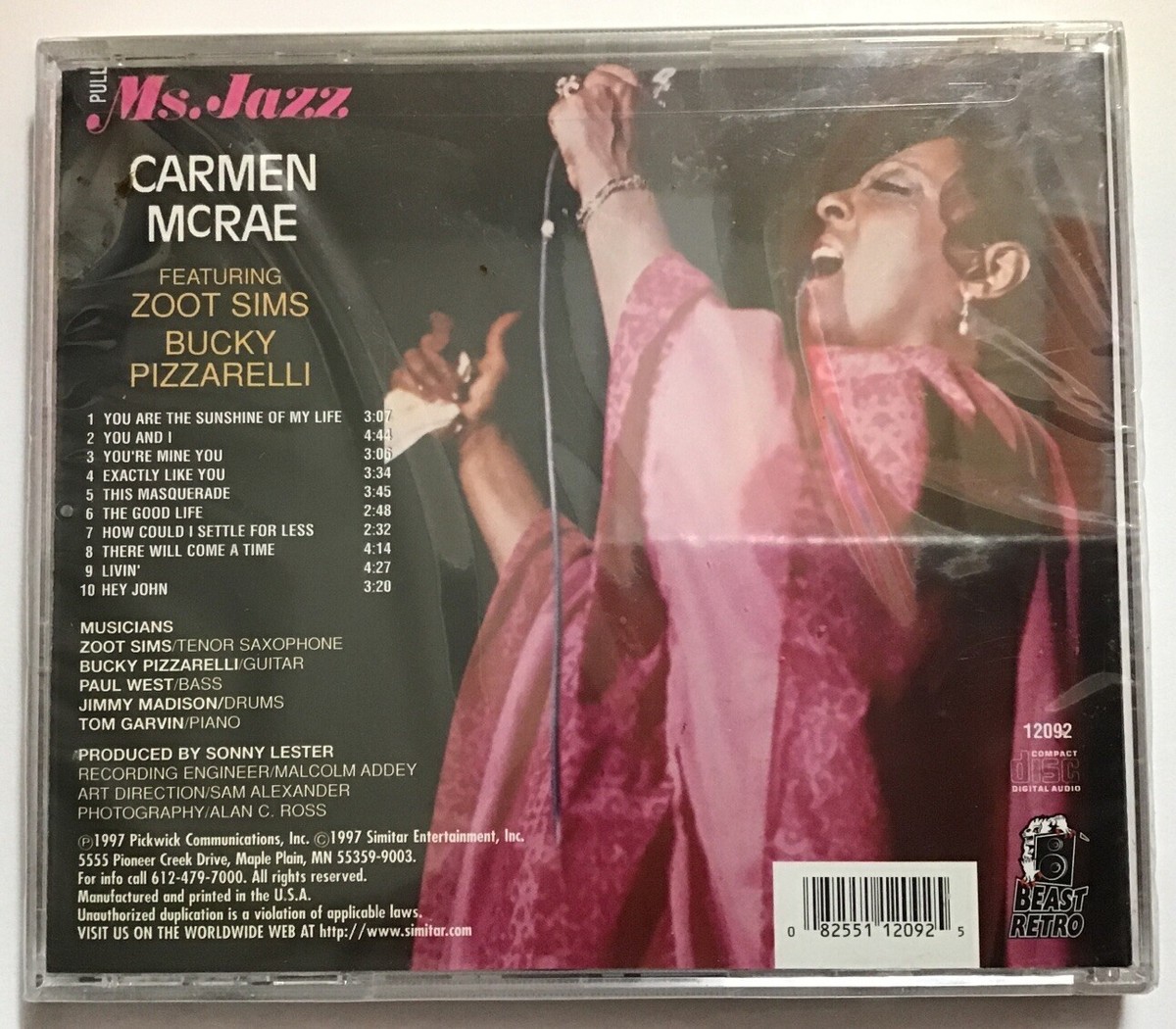 Ms. Jazz by Carmen McRae (CD, Sep-1997, Pickwick) for sale online