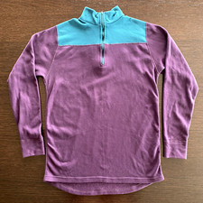 Vintage Large Womens REI Color Block Light Zip Jacket Pullover Made in USA Rare