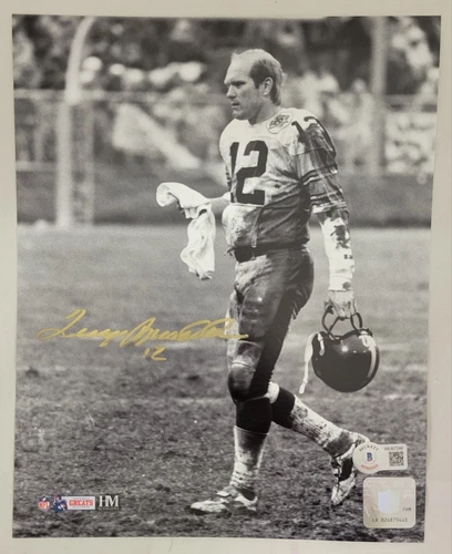Terry Bradshaw Signed Pittsburgh Steelers 8x10 Photograph Beckett Autograph B&W3
