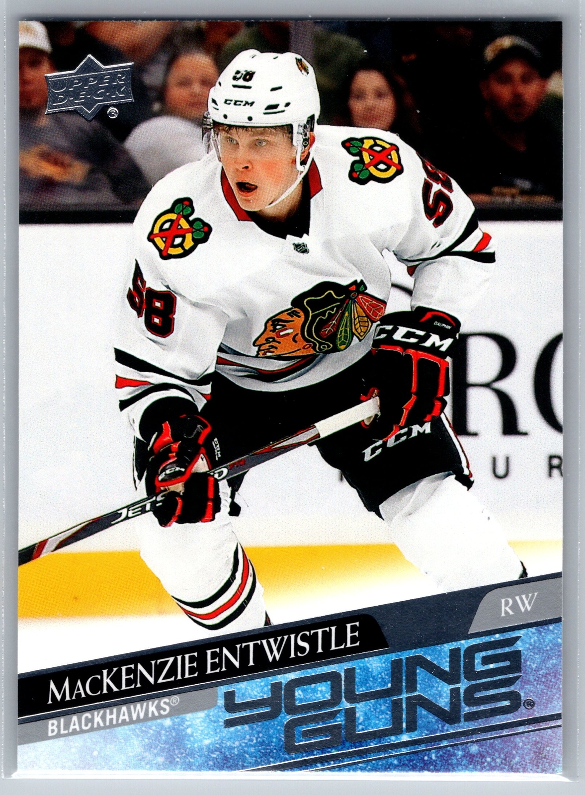 2020 Upper Deck MacKenzie Entwistle Rookie Young Guns #471 Blackhawks